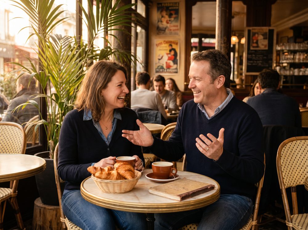 French language learning materials and conversation practice in Dallas